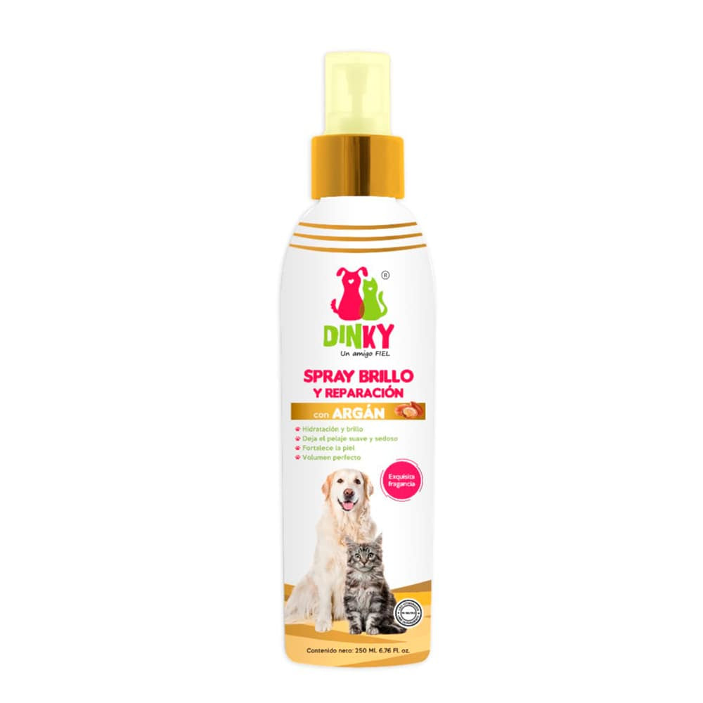 Dinky Spray Brillo y Reparación con Aceite de Argán x 250 ml