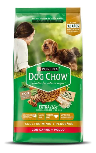 DOG CHOW Adulto Razas Minis y Pequeñas (Bulto de 22kg)